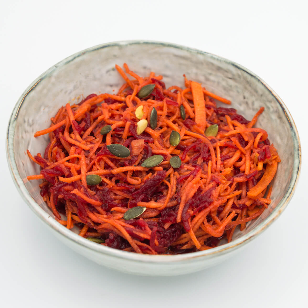 Salade de carottes et betteraves râpées