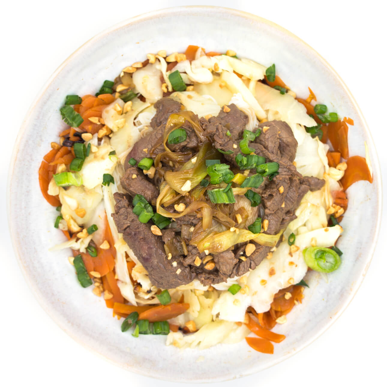 Sauté de boeuf aux légumes et vermicelles