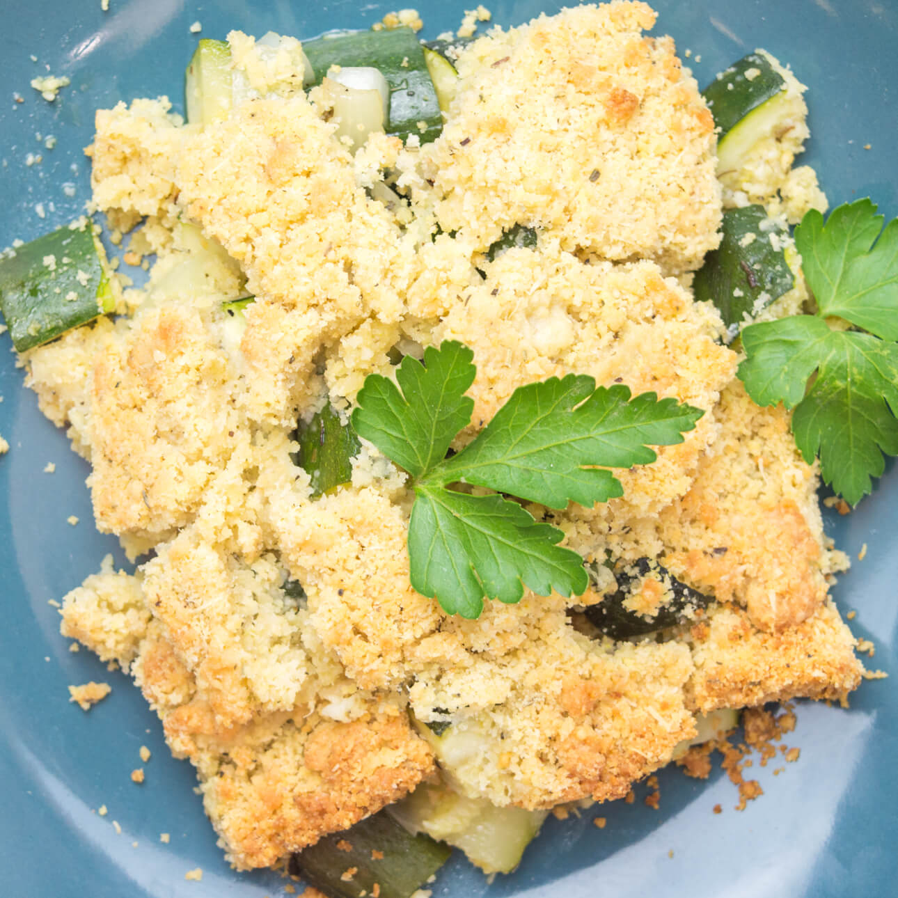 Crumble de courgettes de Provence