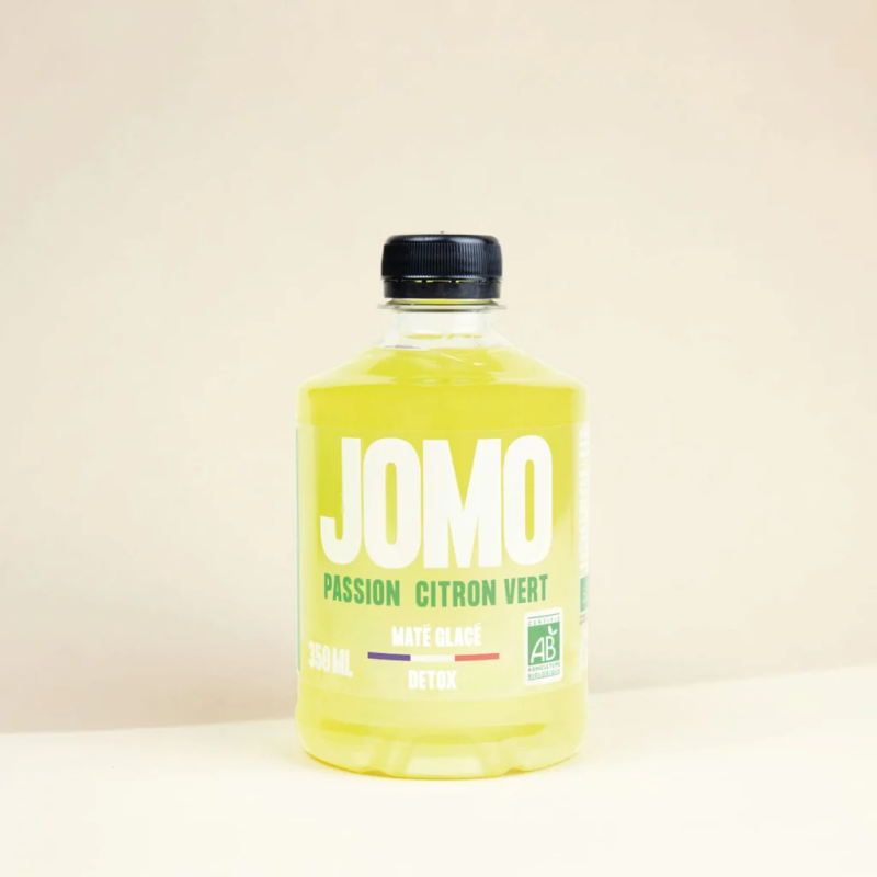 Jomo 35 cL - Maté glacé bio - Passion - Citron vert