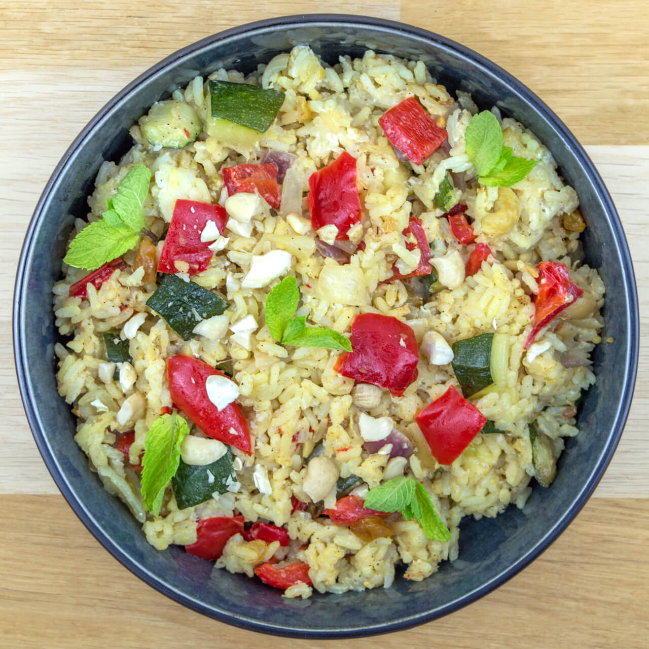 Byriani aux légumes estivaux