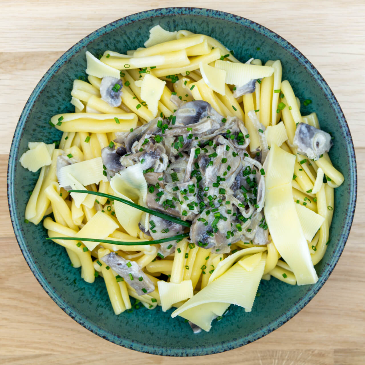 Casarecce aux champignons et comté AOP