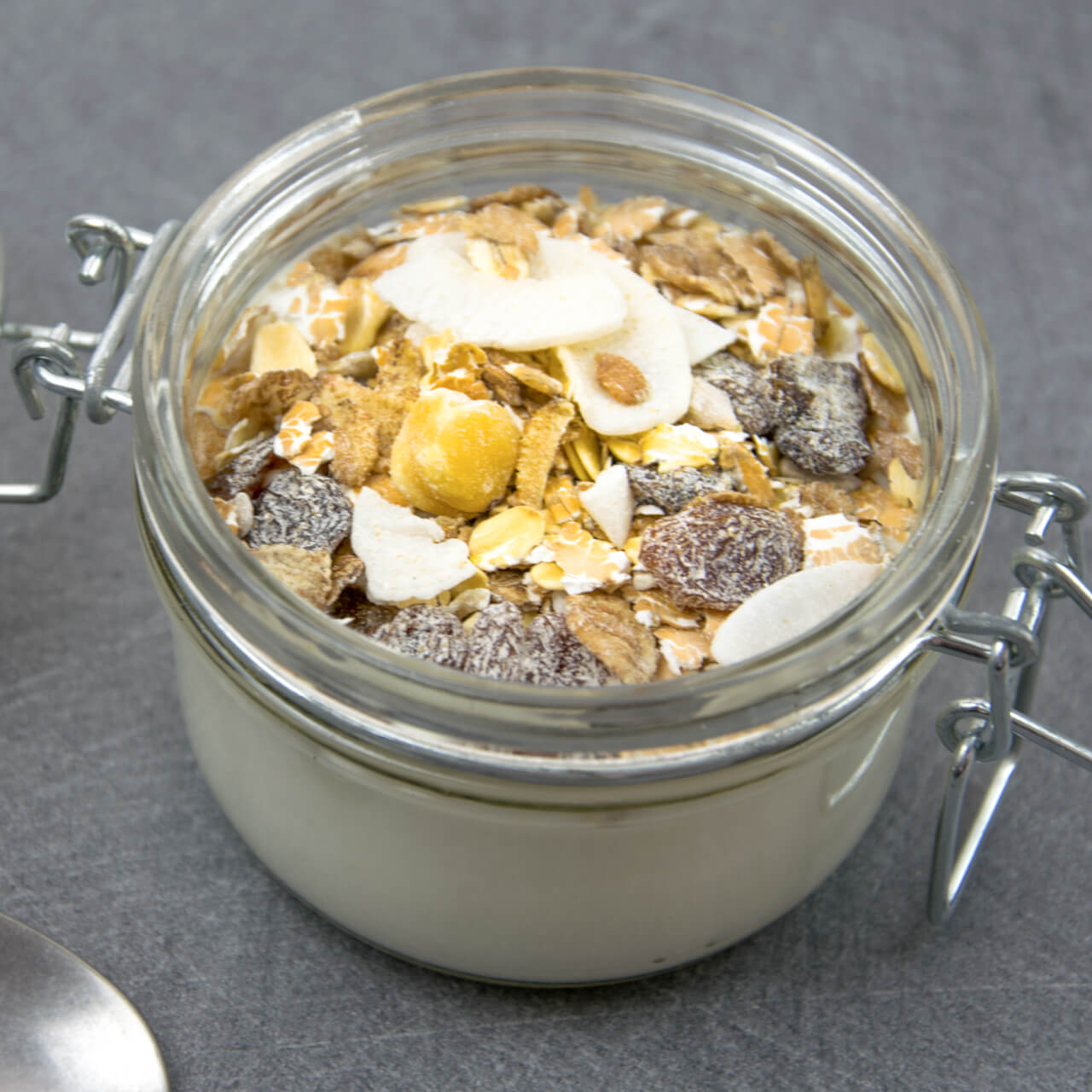 Fromage blanc des Alpes, muesli bio
