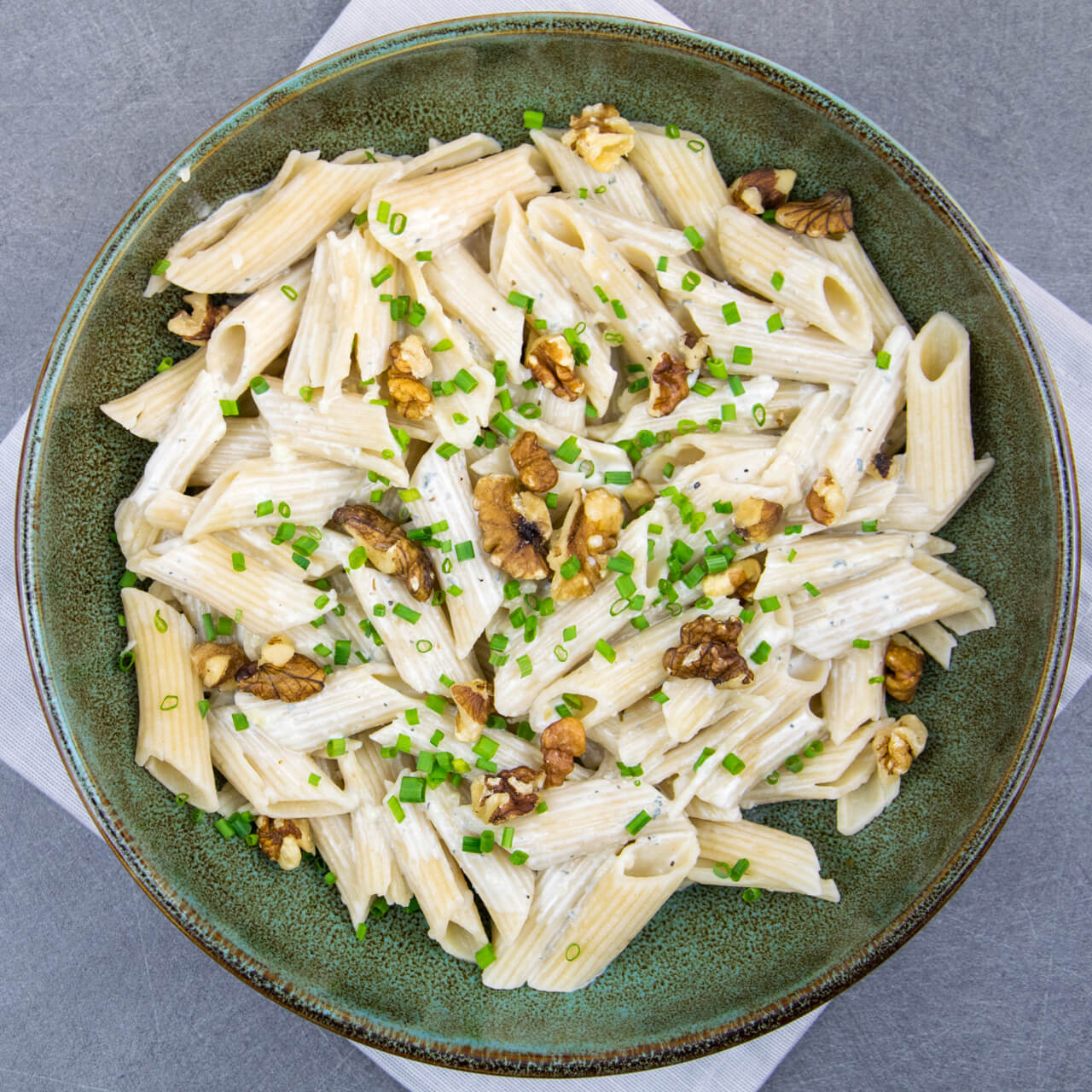 Penne bio au bleu d'Auvergne AOP