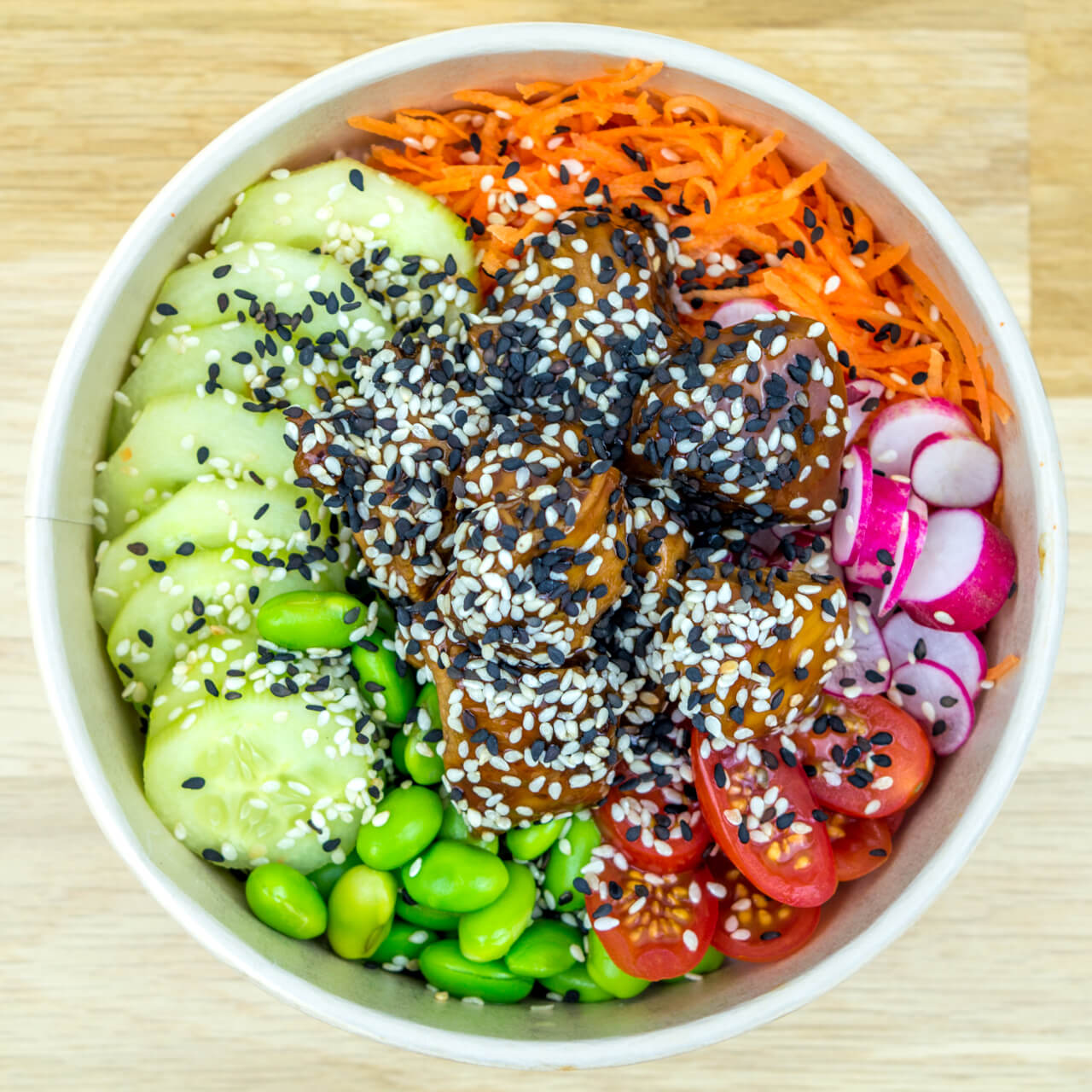 Poke bowl signature au poulet Teriyaki (bundle)