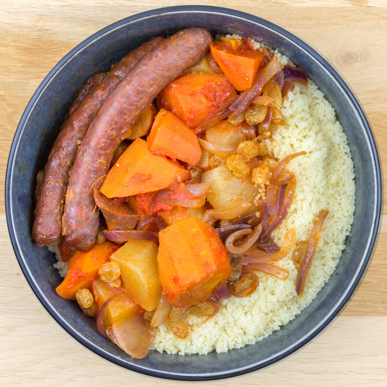 Couscous aux merguez de bœuf