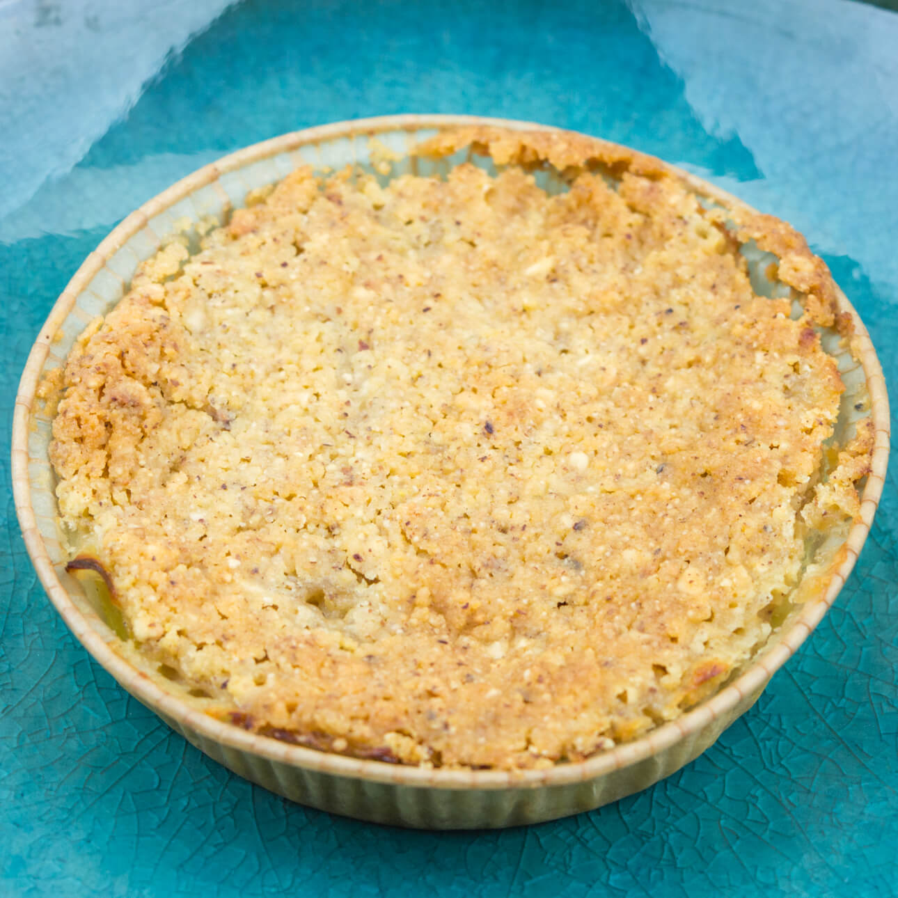 Crumble aux poireaux et au fromage de chèvre