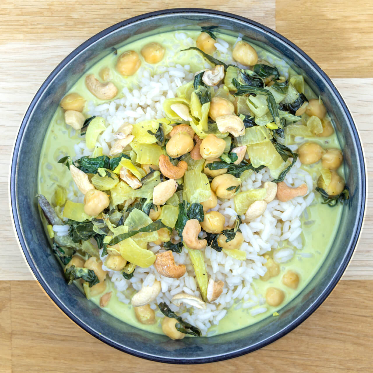 Curry au lait de coco et légumes