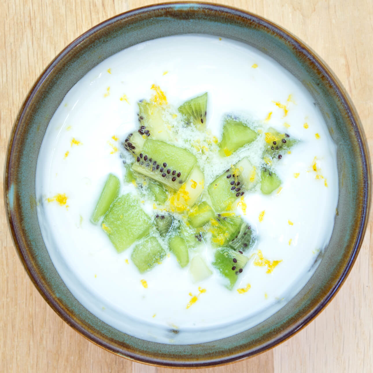 Fromage blanc des Alpes au kiwi et au citron