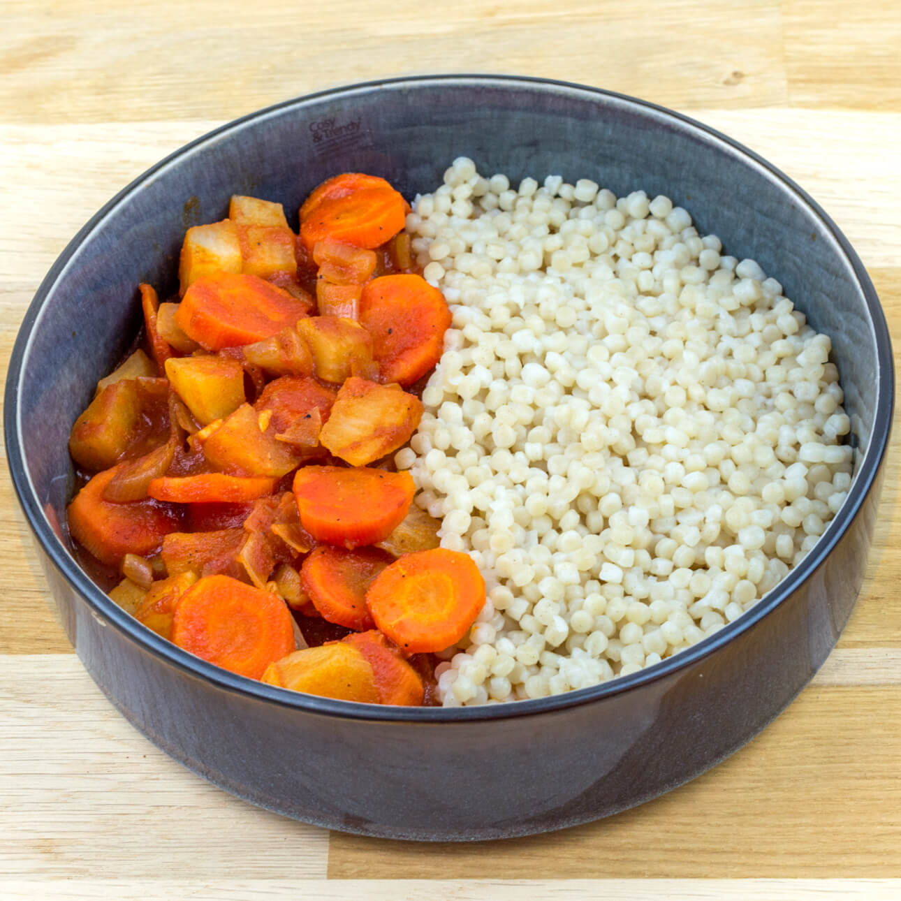 Mijoté de légumes et perle de couscous