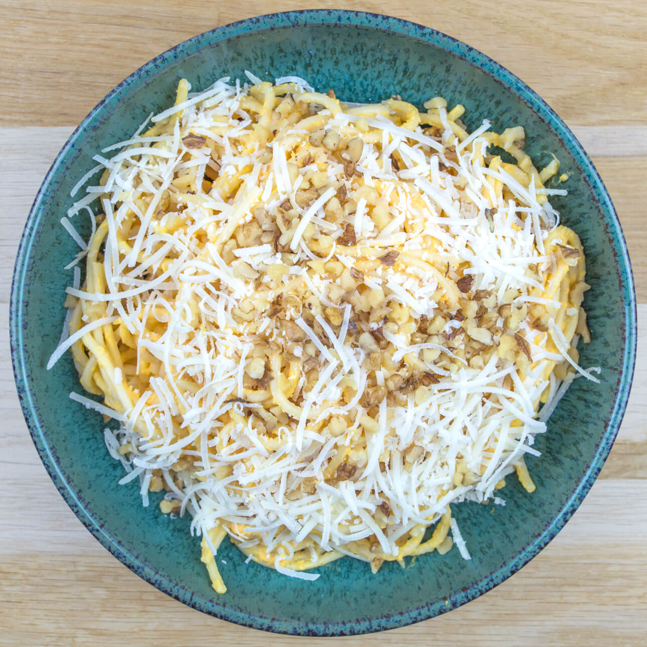 Spaghetti à la crème de butternut et Pecorino AOP