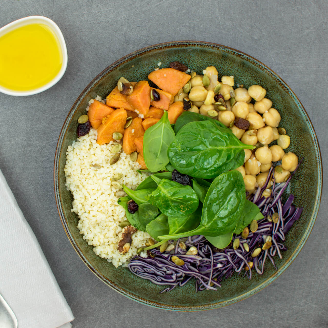 Bowl boulgour et légumes